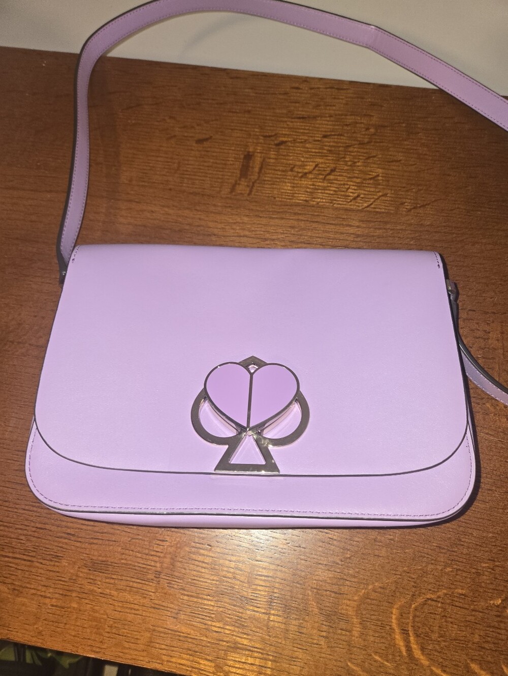 Kate Spade Nicola Twistlock Medium Shoulder Bag Purple